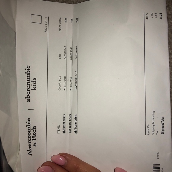 Abercrombie Kids boys briefs NWT size 9/10 - Picture 3 of 3